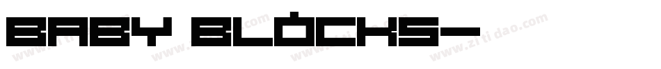 Baby Blocks字体转换